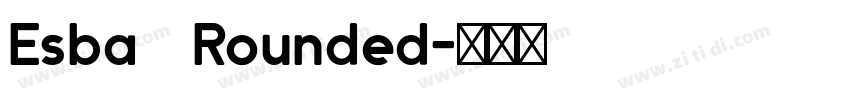 Esba   Rounded字体转换